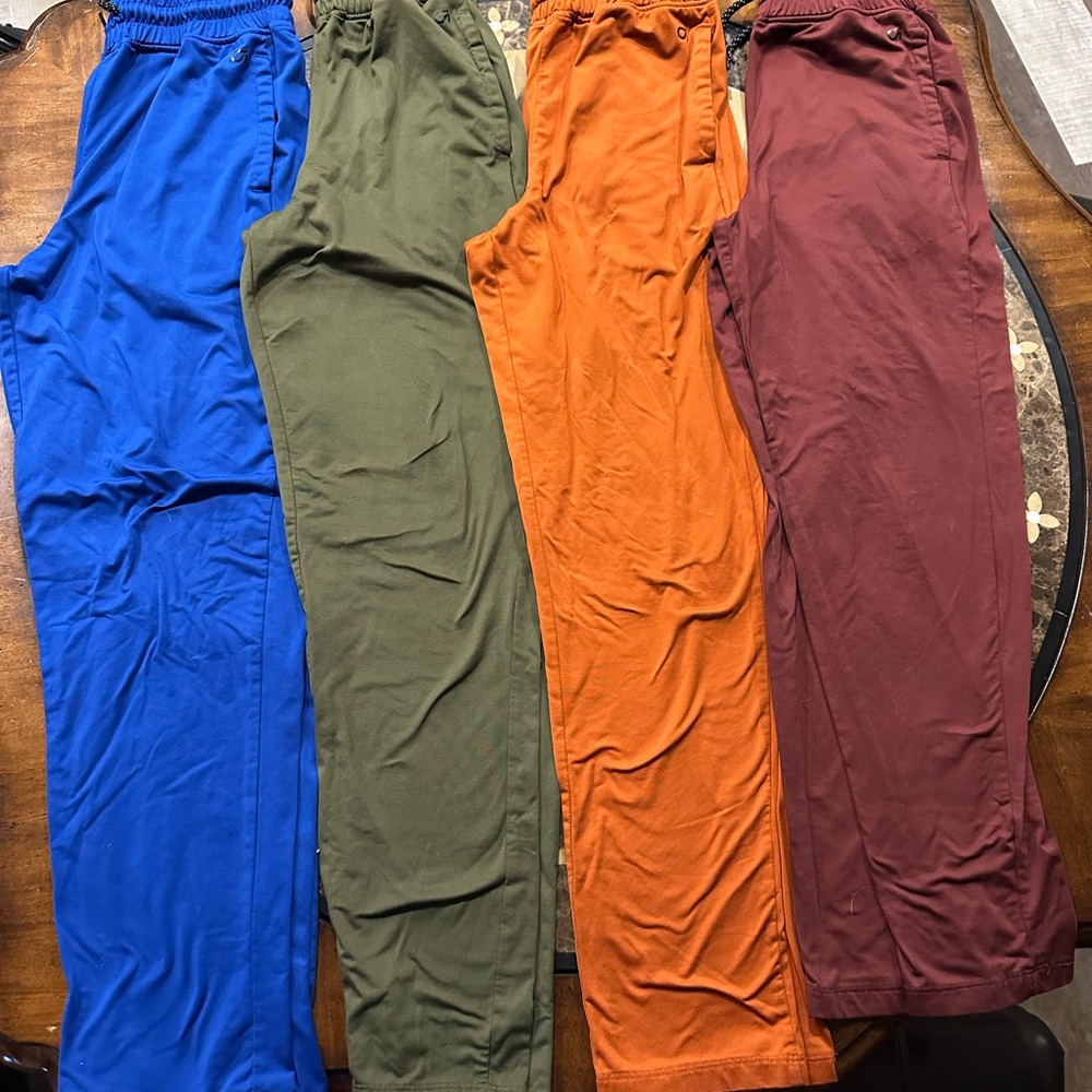 4 GAP Elastic-Waist Jogger Pants - blue/olive/rust/maroon